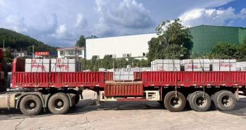 阜阳 芝麻灰花岗岩地铺石出货日常