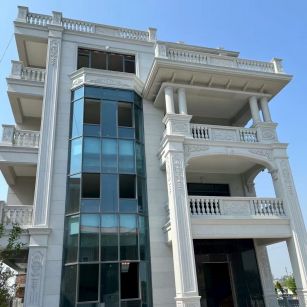 阜阳 白麻花岗岩别墅外墙干挂效果展示