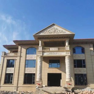 阜阳 黄金麻花岗岩别墅外墙干挂