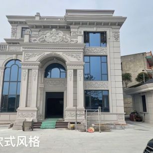 阜阳 白麻花岗岩别墅外墙干挂