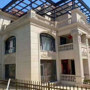 阜阳 黄金麻花岗岩荔枝面别墅外墙干挂