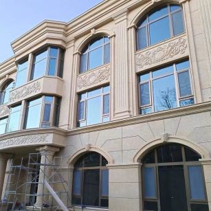 阜阳 黄金麻花岗岩别墅外墙干挂