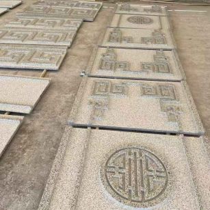 阜阳 白麻花岗岩外墙立面雕刻板