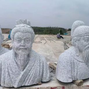 阜阳 白麻花岗岩石材人物立体雕刻