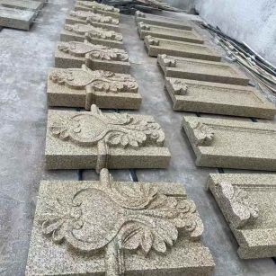 阜阳 黄金麻花岗岩别墅外墙雕刻板