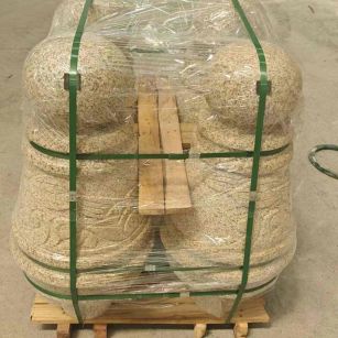 阜阳 黄金麻异形定制雕花——棒棒糖挡车柱