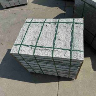 阜阳 白麻花岗岩石材自然面蘑菇石成品