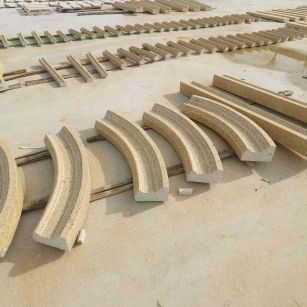 阜阳 黄金麻花岗岩别墅线条