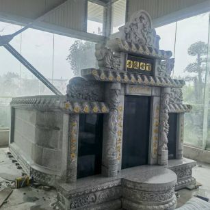 阜阳 芝麻白墓碑效果展示图