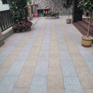 阜阳 黄金麻白麻荔枝面庭院铺装展示