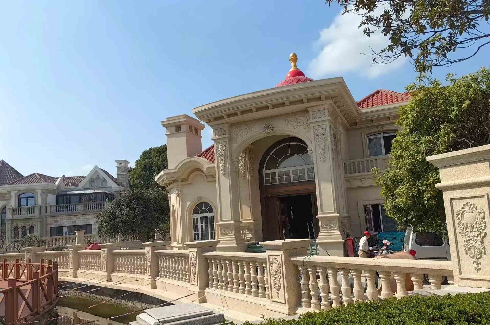 阜阳 黄金麻花岗岩欧式别墅