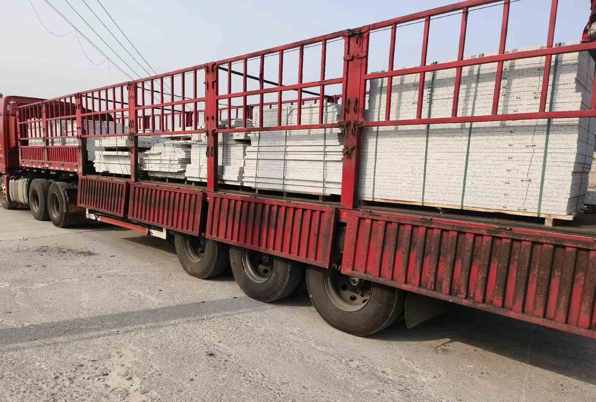 阜阳 白麻荔枝面外墙干挂，工厂装车日常