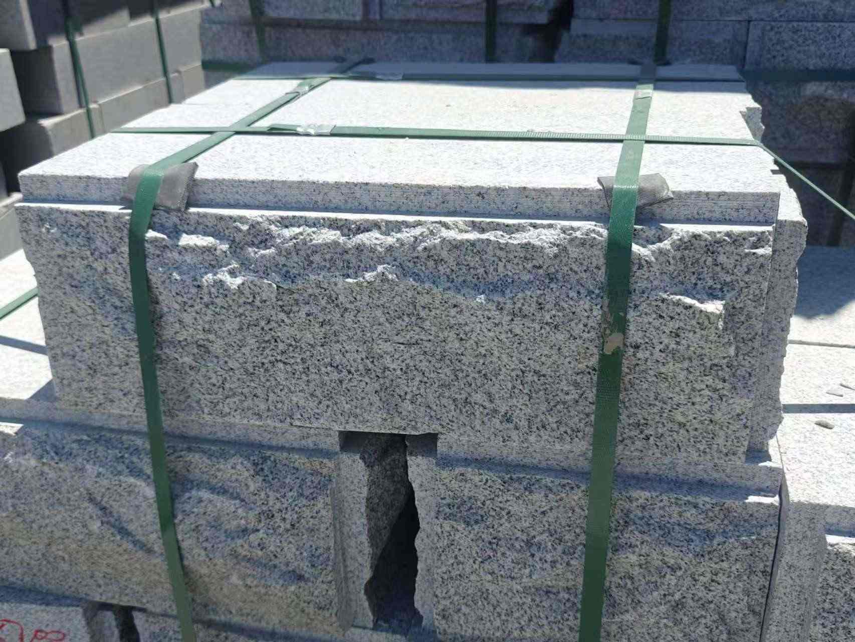 阜阳 芝麻白花岗岩自然面成品