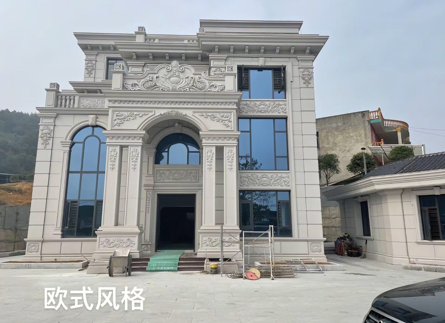 阜阳 白麻花岗岩别墅外墙干挂