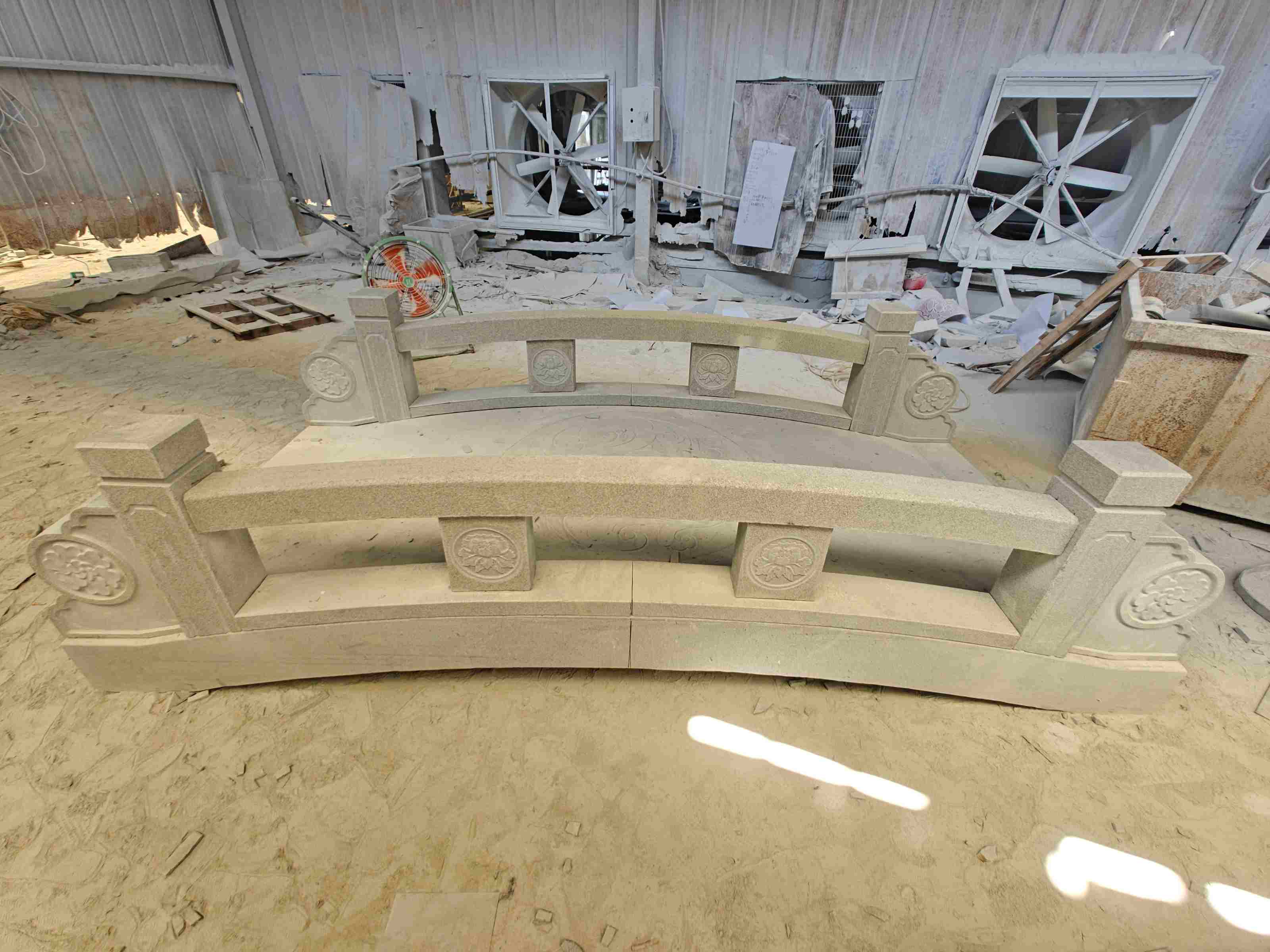 阜阳 芝麻灰花岗岩异形加工-拱桥，石桥