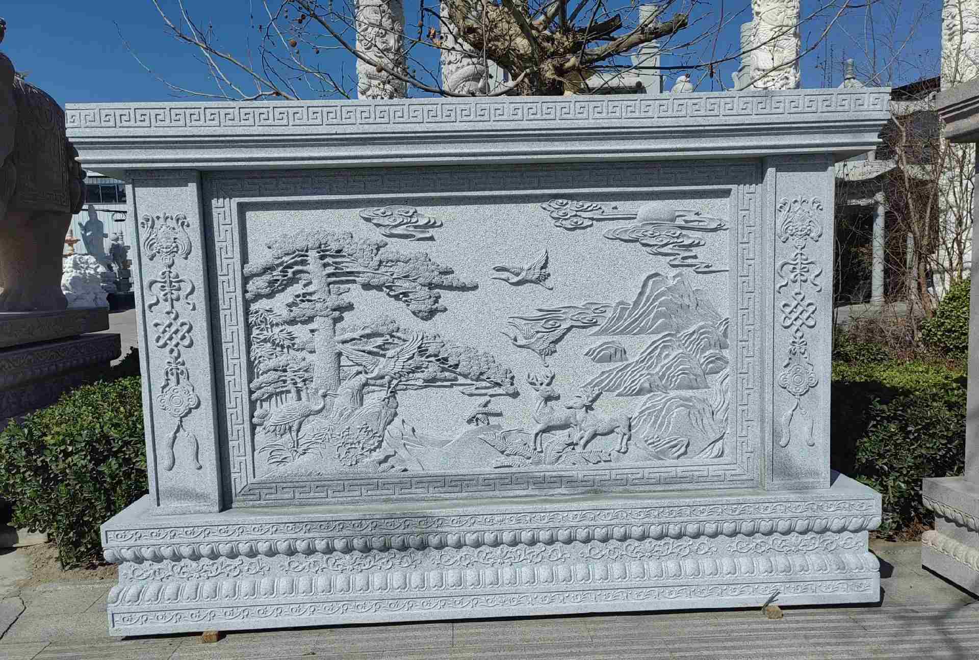 阜阳 芝麻白大型照壁，屏风，影壁