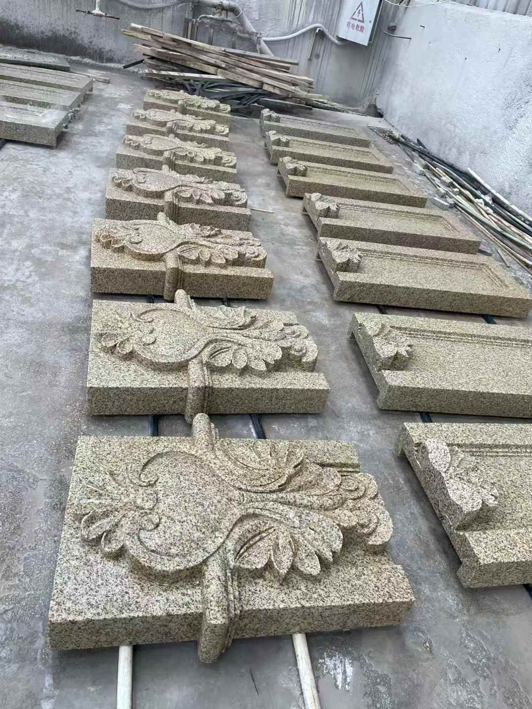 阜阳 黄金麻花岗岩别墅外墙雕刻板